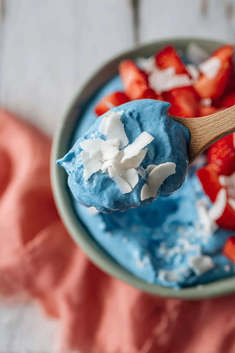 blue smoothie bowl