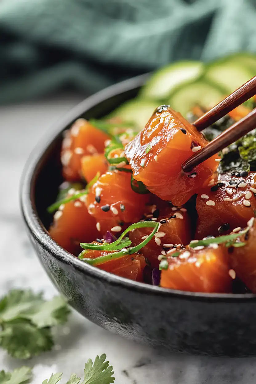 salmon poke bowl