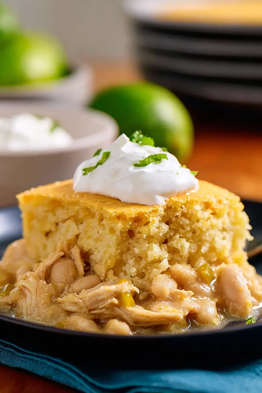 white chicken chili casserole