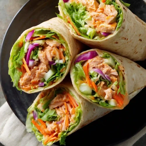 buffalo salmon wrap