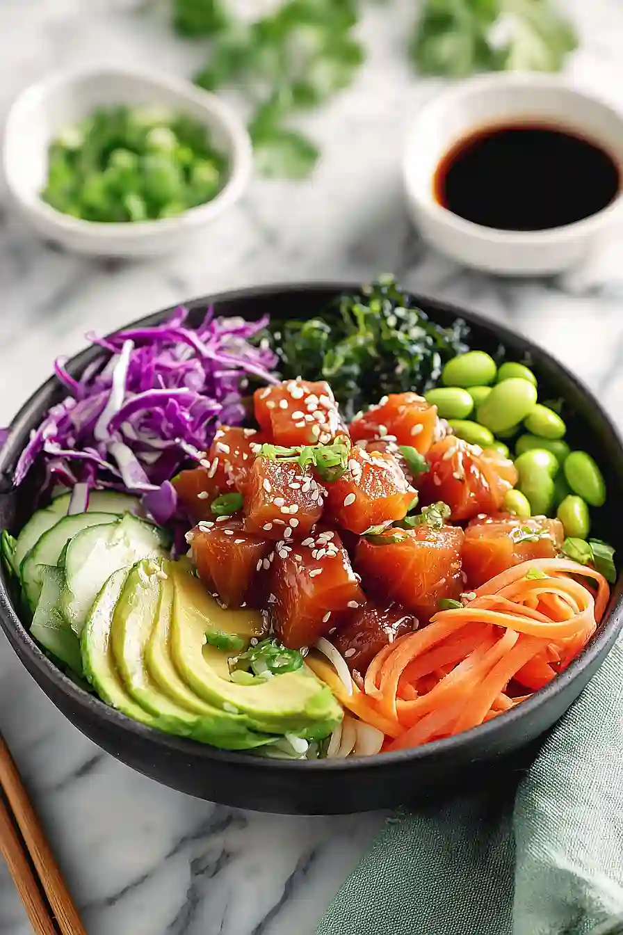 salmon poke bowl
