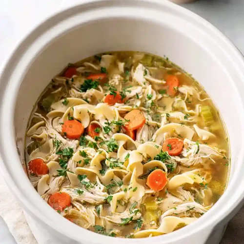 slow cooker chicken noodle soup