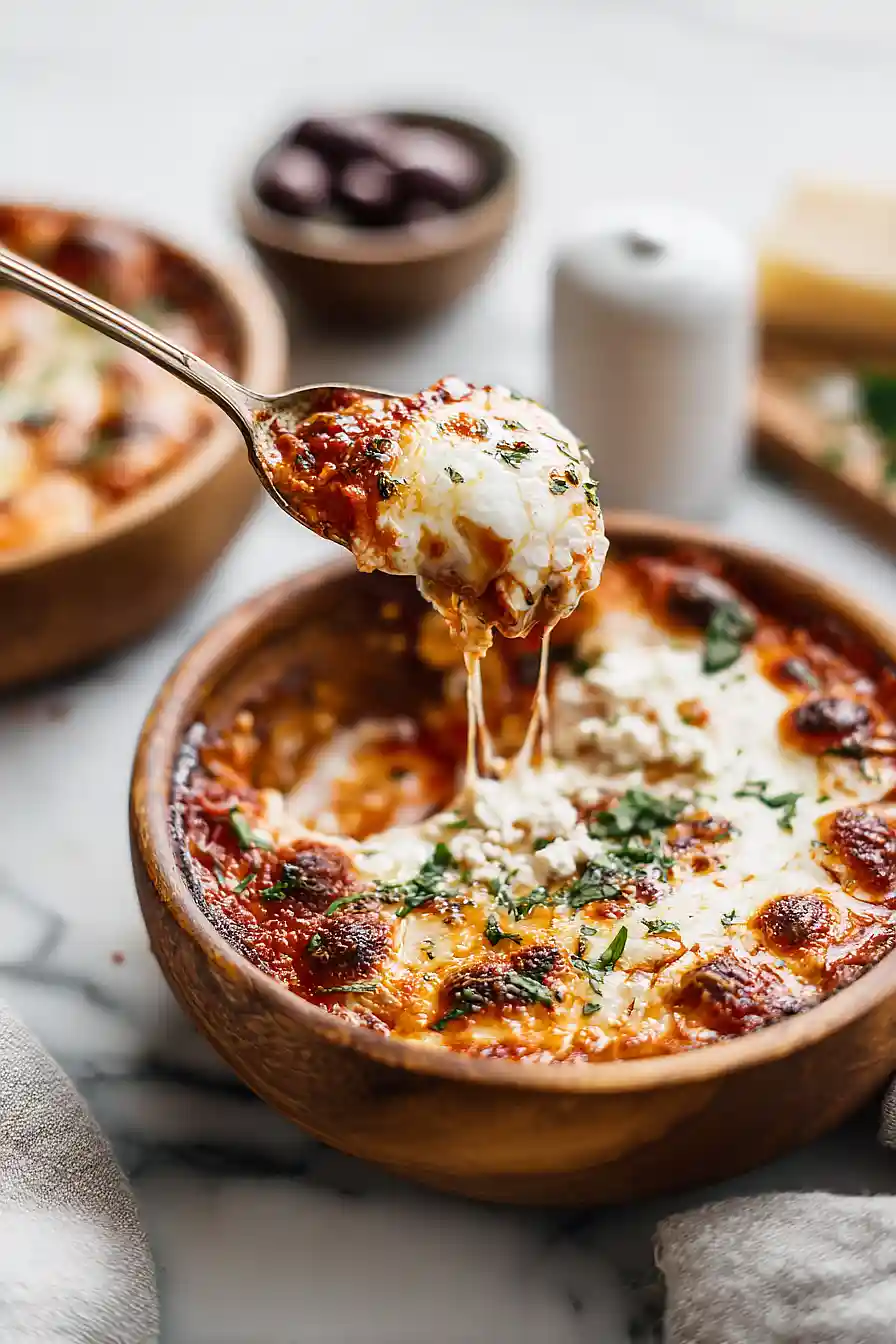 air fryer cottage cheese pizza bowl