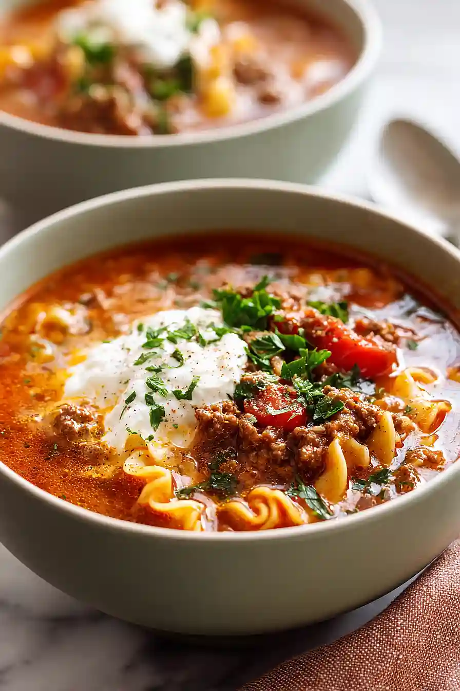lasagna soup for two