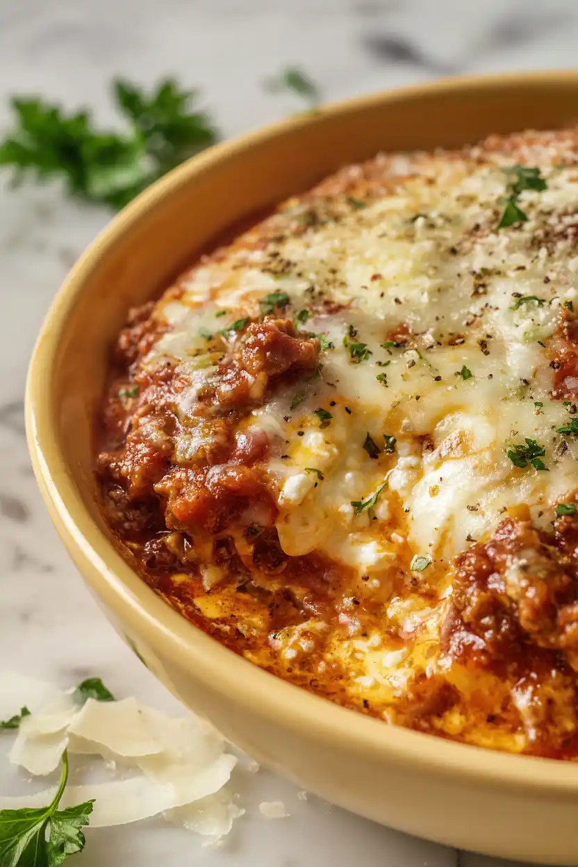 cottage cheese lasagna bowl