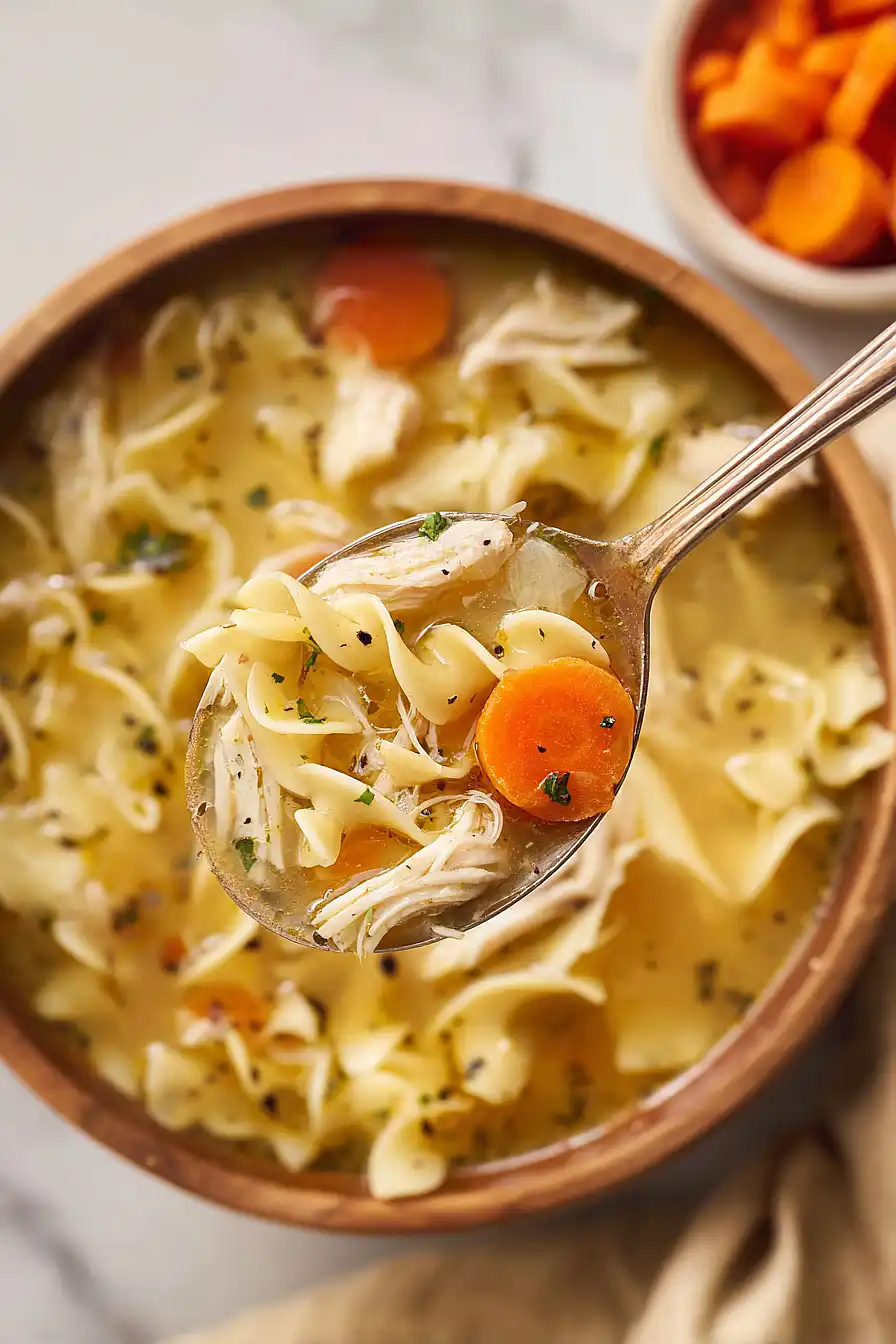 slow cooker chicken noodle soup