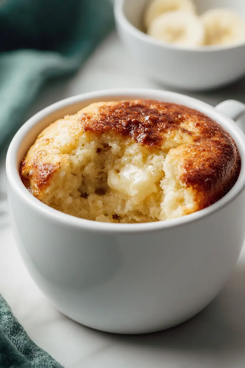 cottage cheese banana bread mug cake