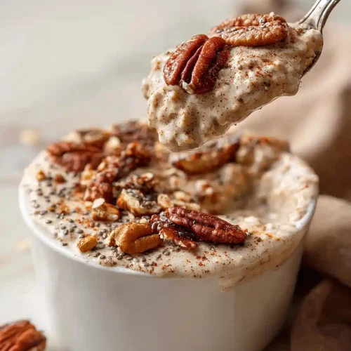 cinnamon protein overnight oats