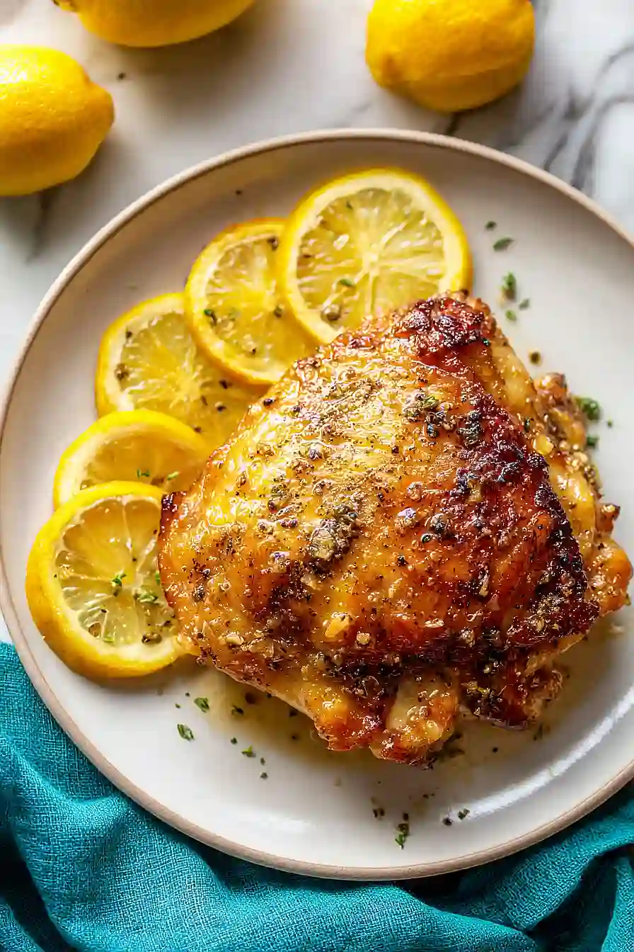 lemon garlic chicken thighs