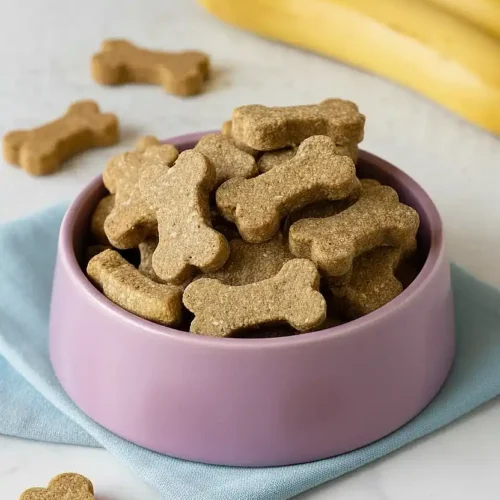 peanut butter banana dog treats