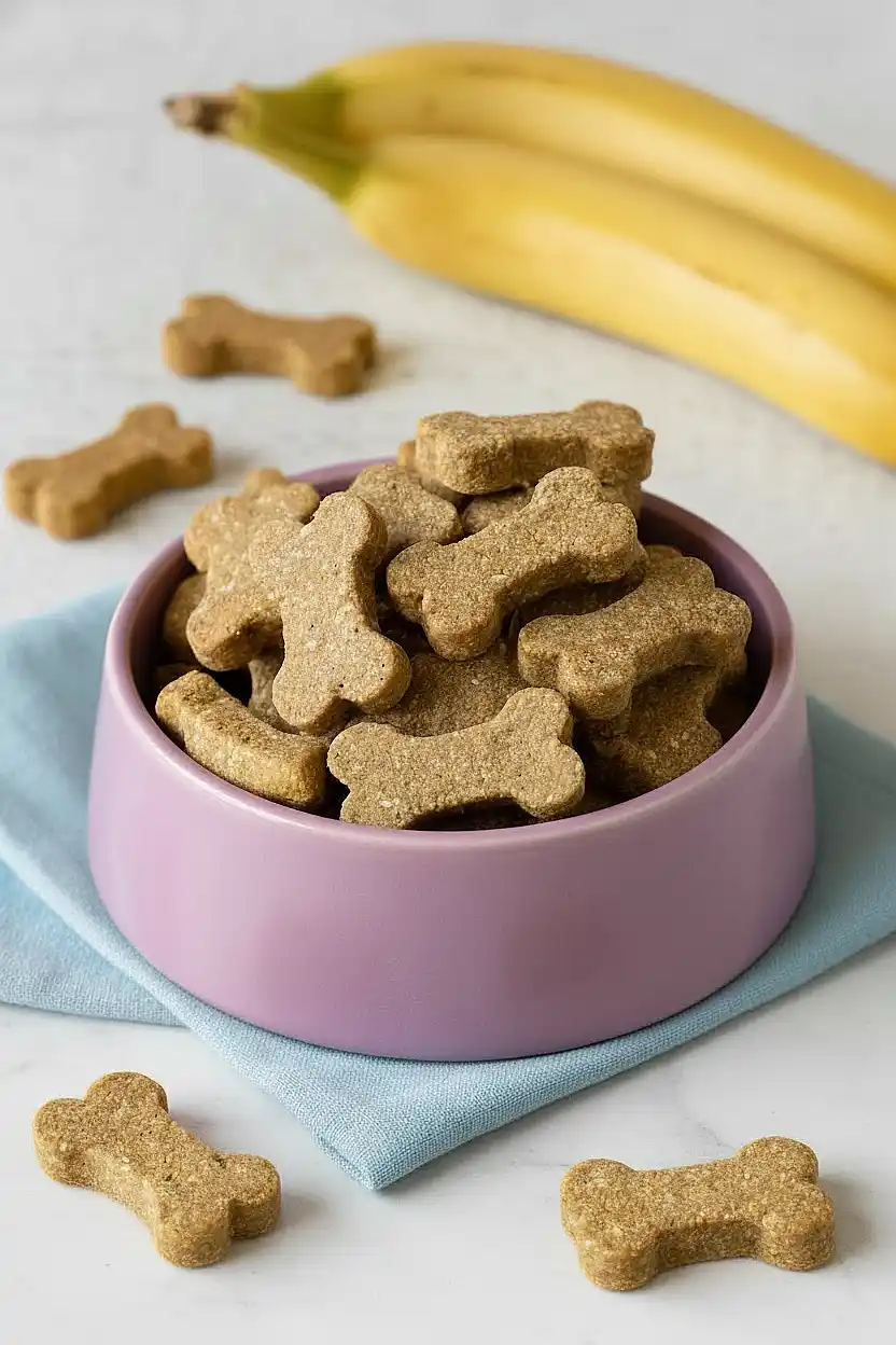 peanut butter banana dog treats