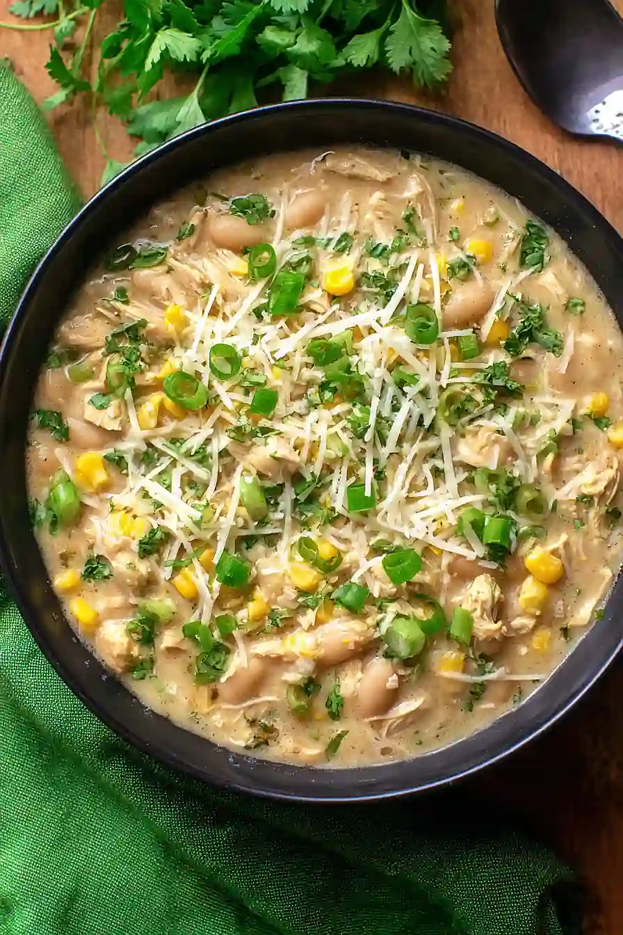 white chicken chili with great northern beans