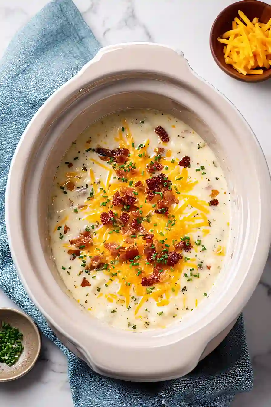 crockpot cream cheese and potato soup