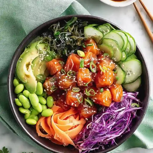 salmon poke bowl
