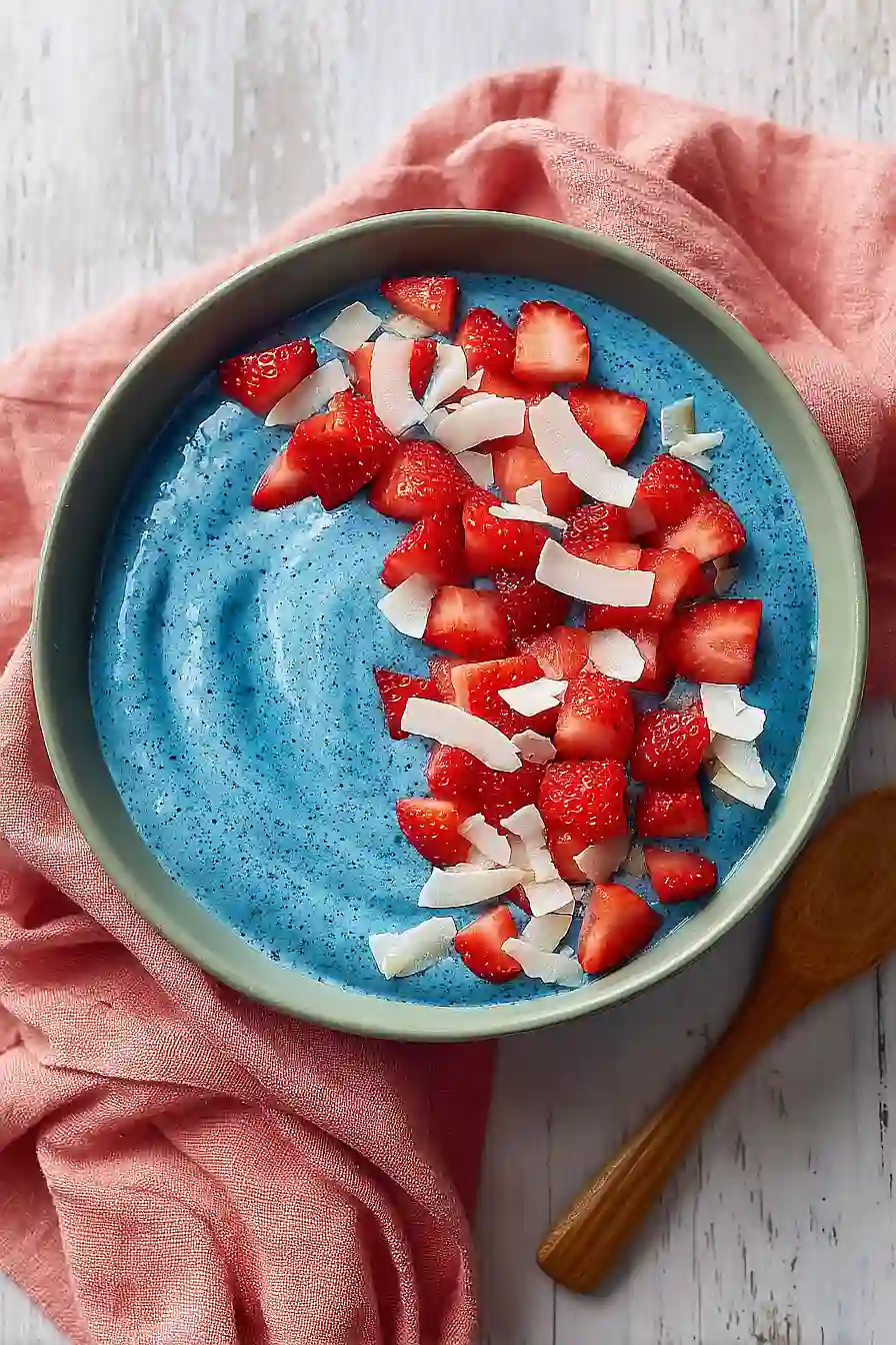 blue smoothie bowl