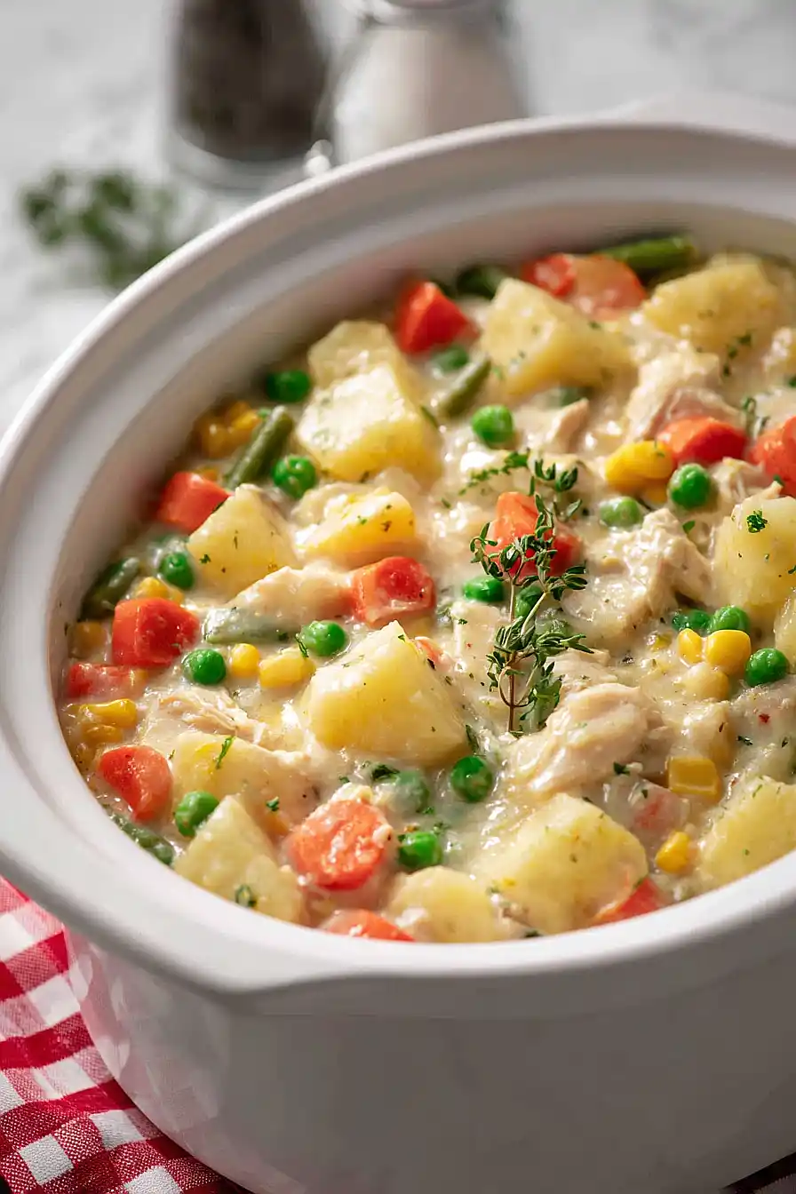crock pot chicken pot pie