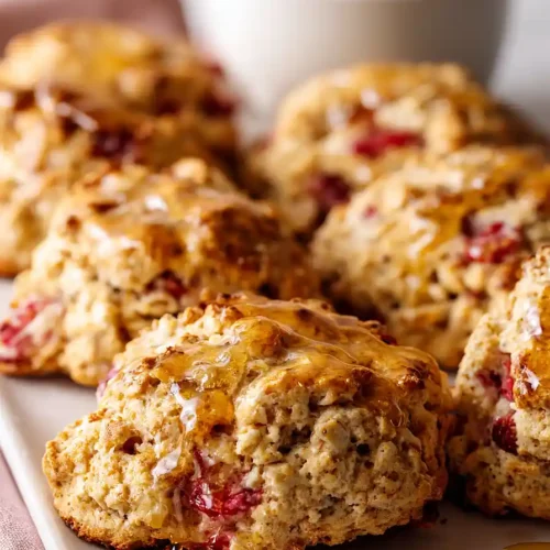strawberry honey scones