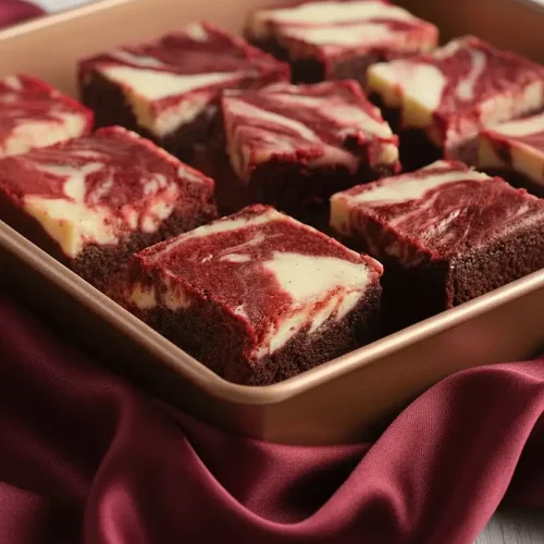 red velvet cream cheese swirl brownies