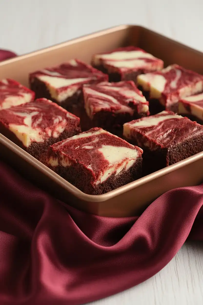 red velvet cream cheese swirl brownies