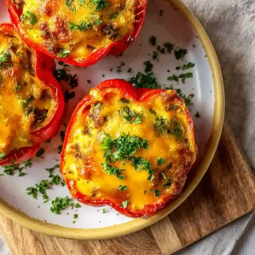 breakfast stuffed bell peppers