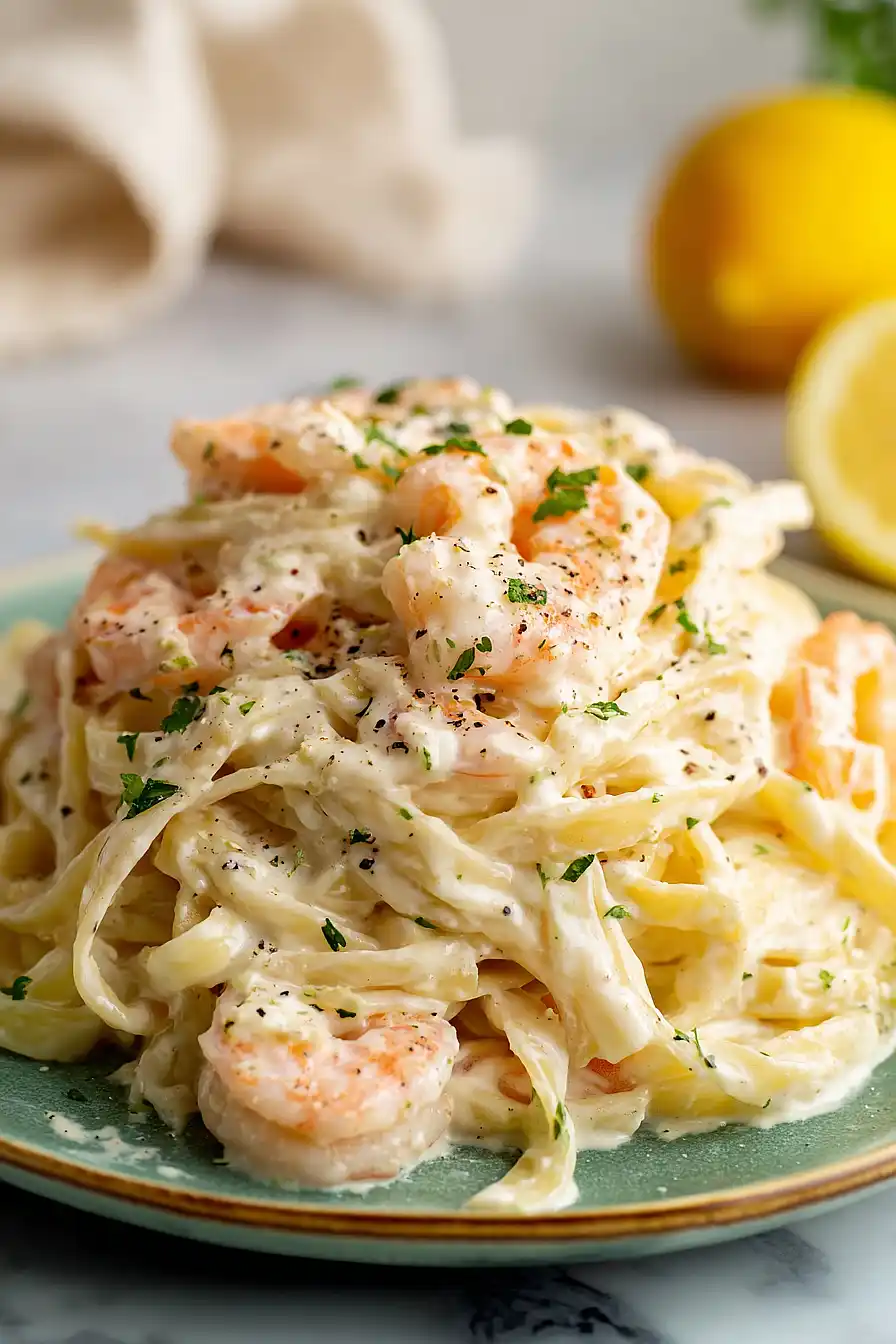 shrimp fettuccine alfredo