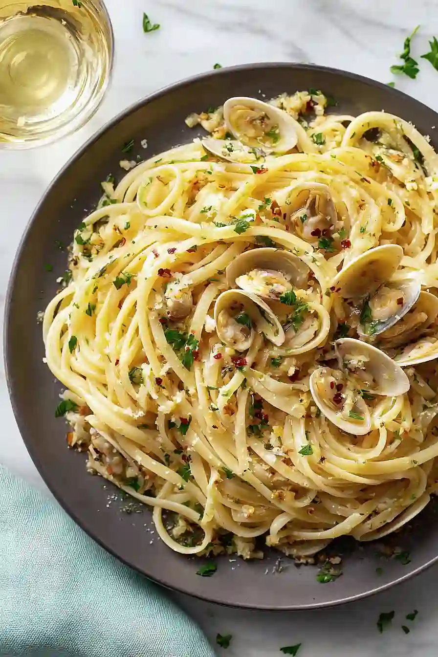 linguine with white clam sauce