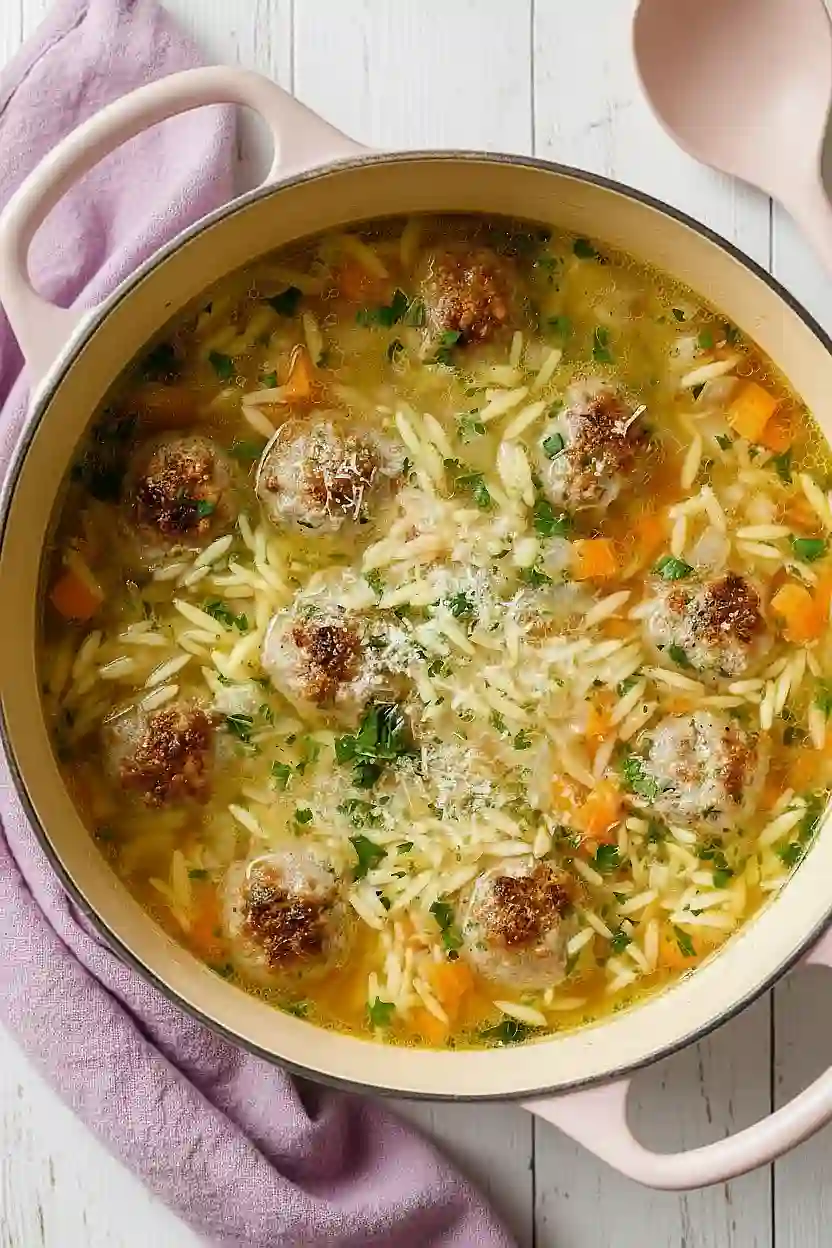 ground turkey orzo soup