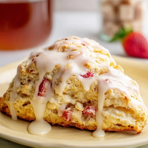 strawberry and cream scones