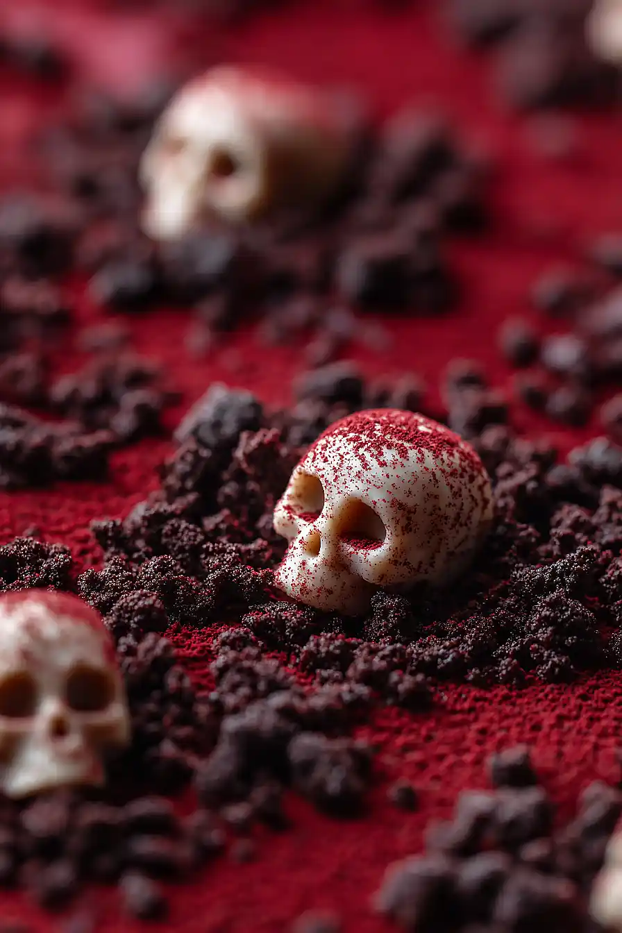halloween red velvet brownies