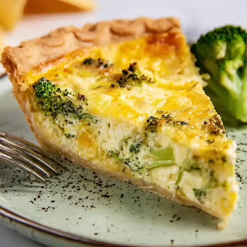 broccoli and cheddar quiche