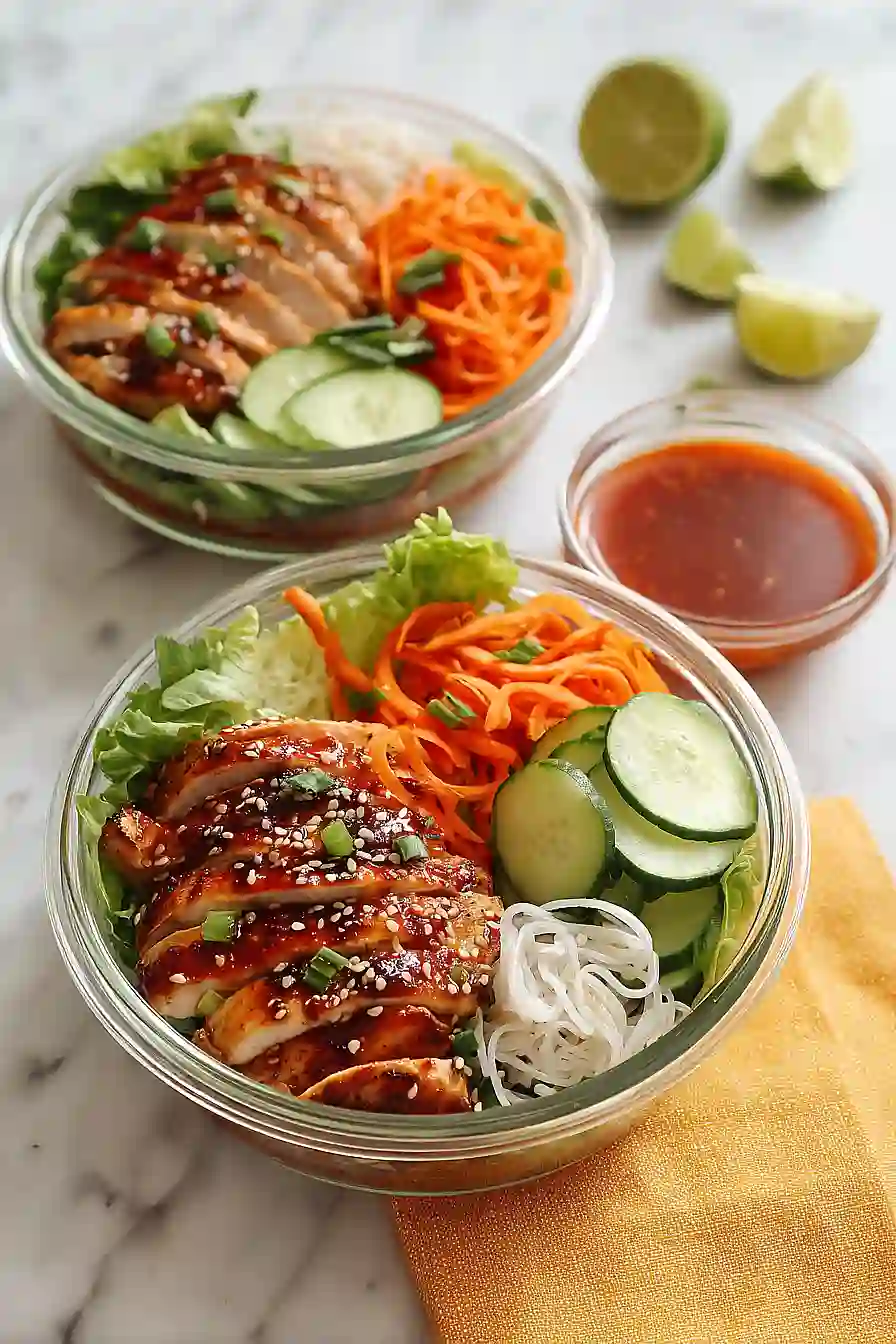 High Protein Chicken Meal Prep Bowls (Asian-Inspired)