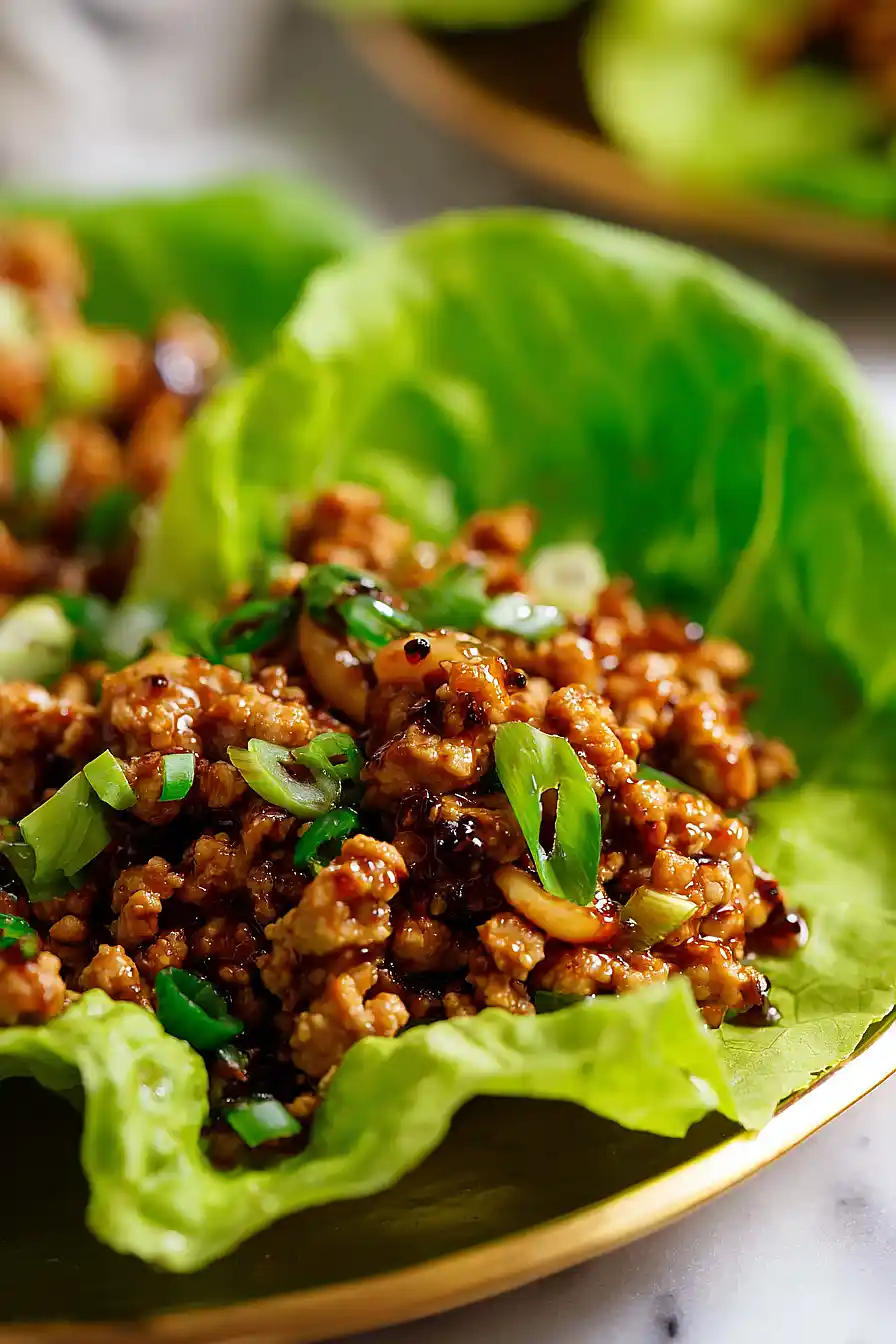 pf changs's ground turkey lettuce wraps