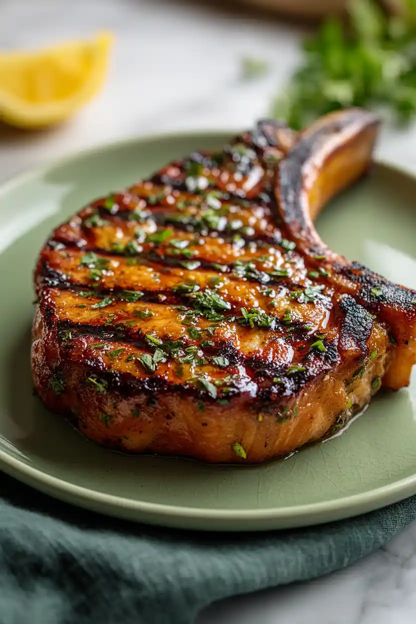 grilled pork chops