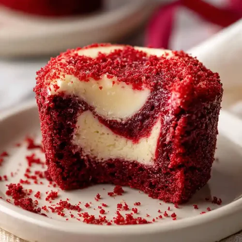 red velvet brownie bites
