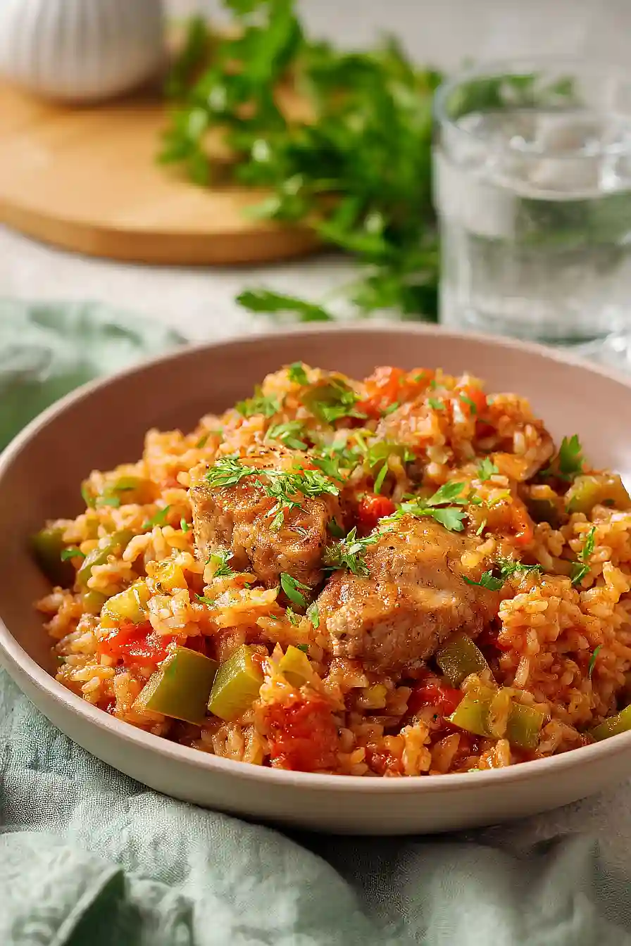 pork chop jambalaya