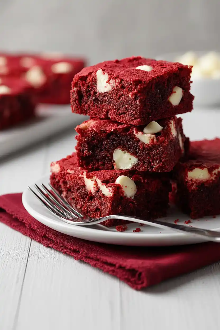 red velvet cake mix brownies