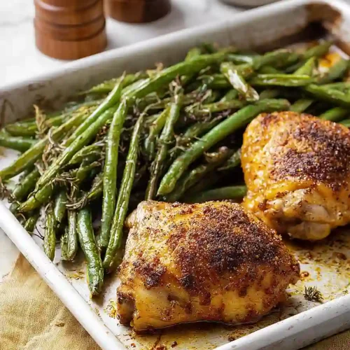 chicken thighs with green beans
