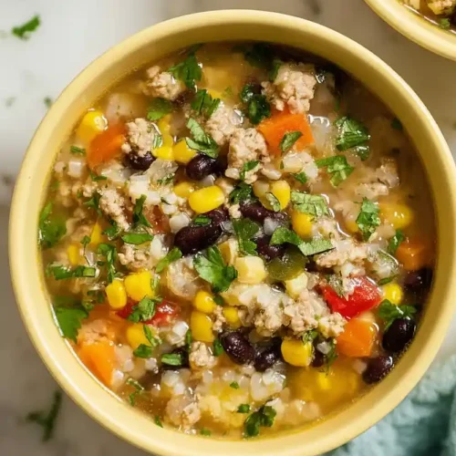 instant pot ground turkey soup