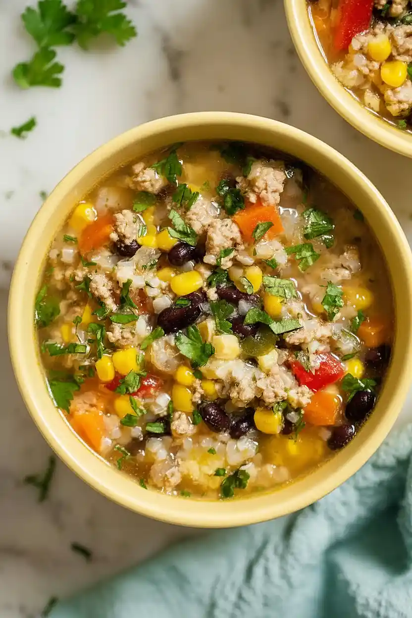 instant pot ground turkey soup