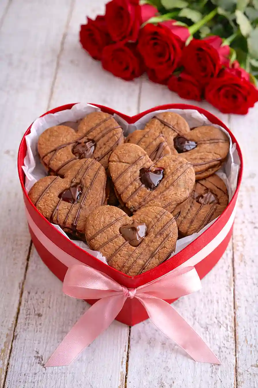 valentine's day chocolate cookies