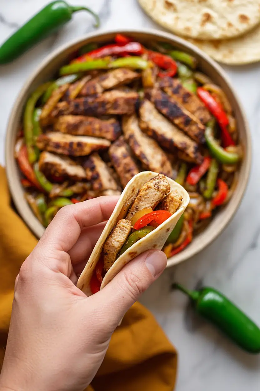 pork chop fajitas