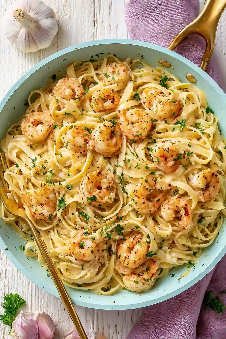 garlic shrimp pasta