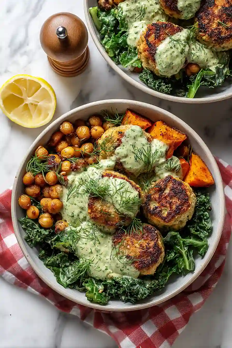 Herby Chicken Meatball Bowl