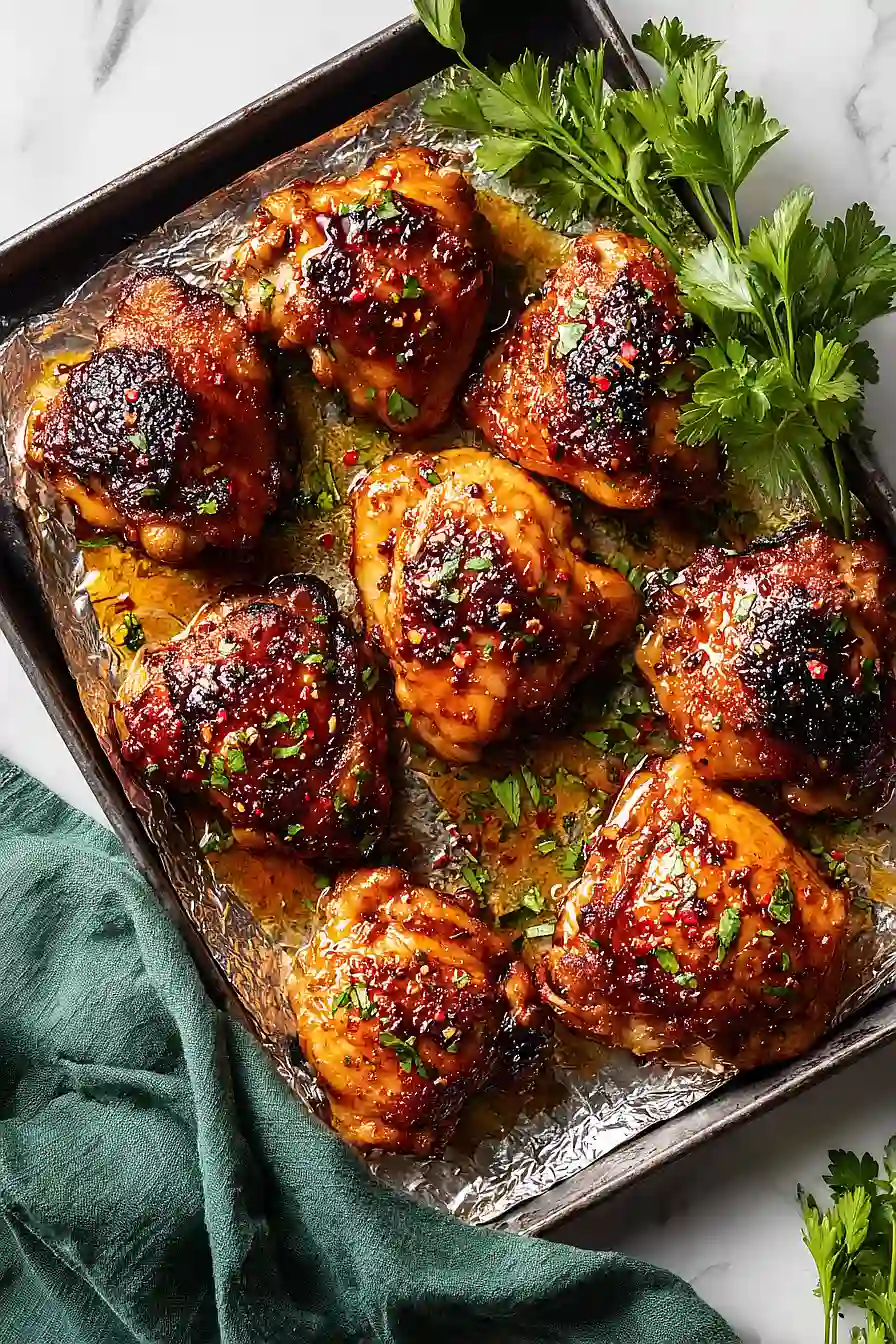 hot honey chicken thighs