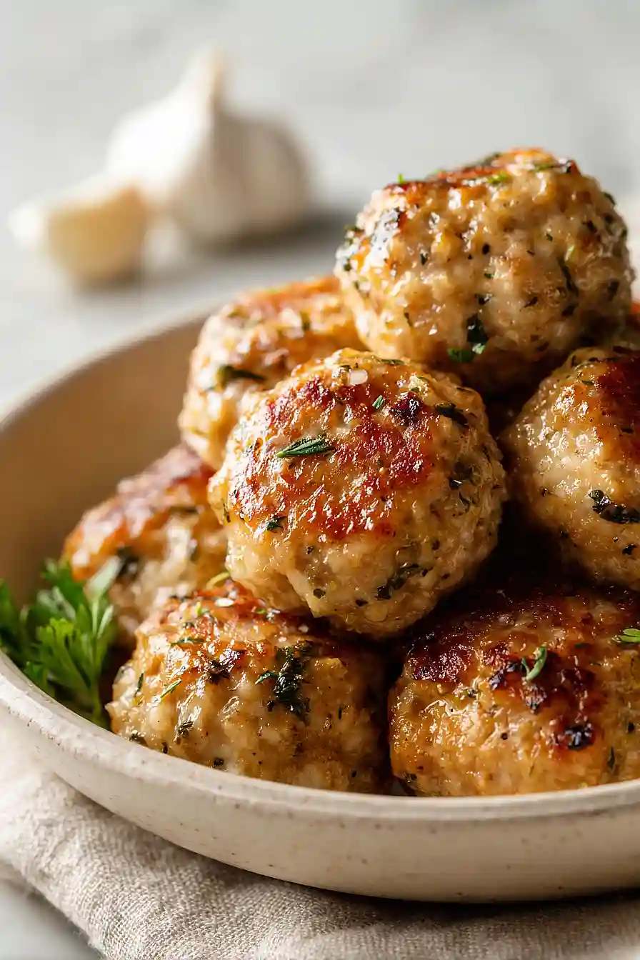 healthy ground turkey meatballs