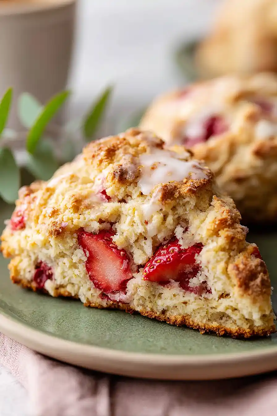 strawberry almond scones