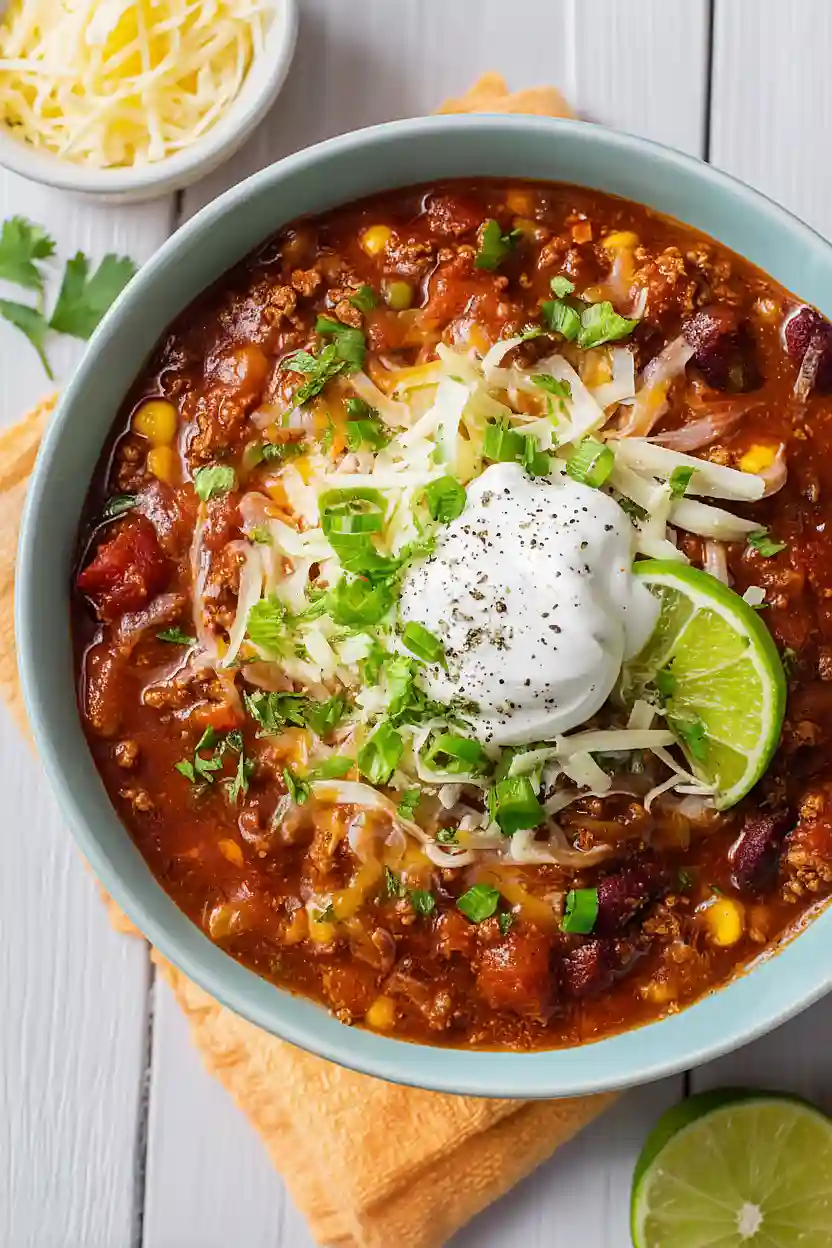 instant pot ground turkey chili
