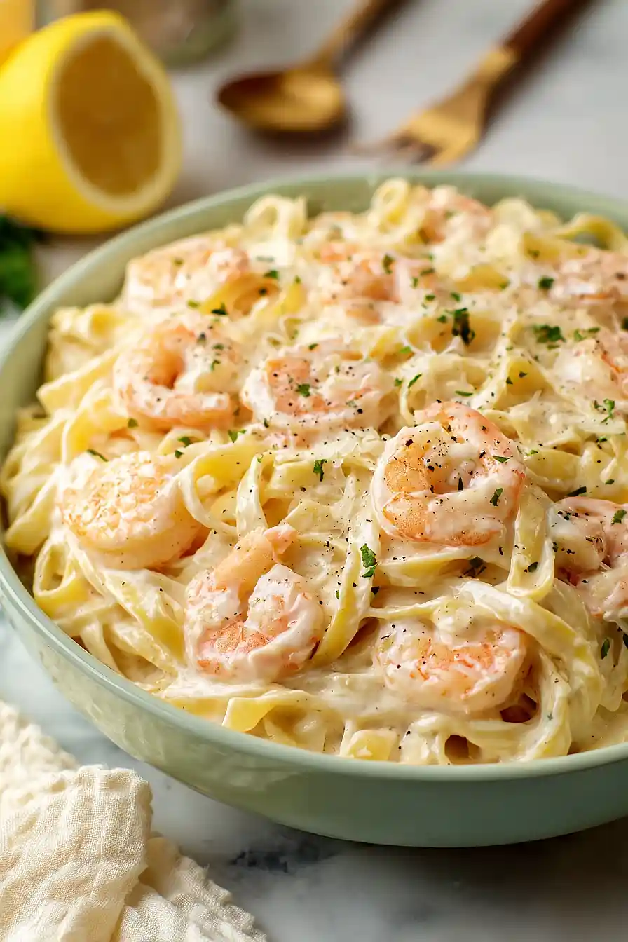 shrimp fettuccine alfredo