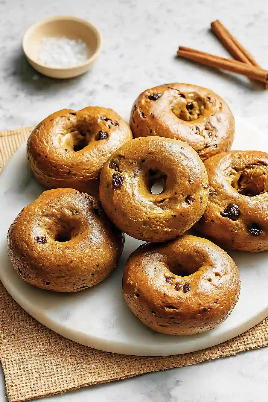 pumpkin spice protein bagels