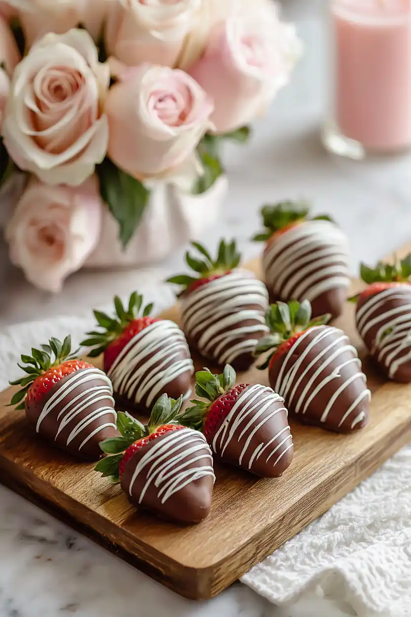 valentine chocolate covered strawberries